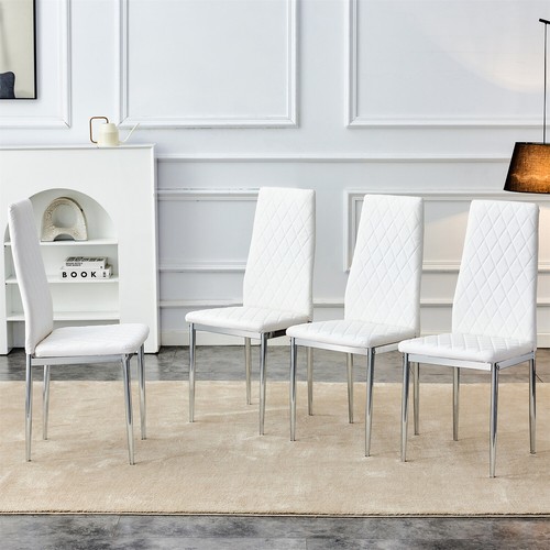 Set dining chairs pu - set,